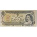CANADA 1973 . 2 x ONE 1 DOLLAR BANKNOTES . LAWSON / BOUEY